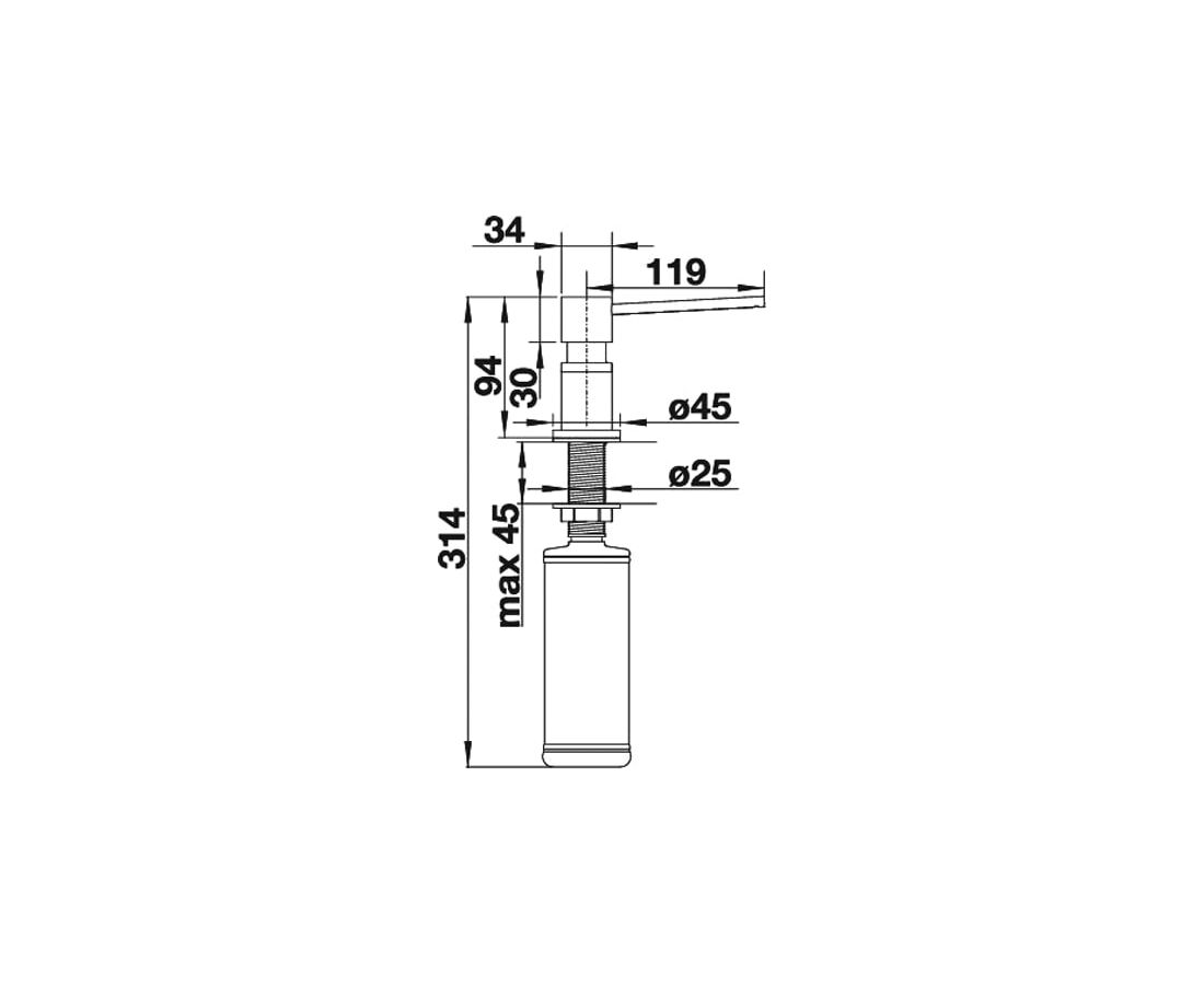 Диспенсер Blanco lato 525815