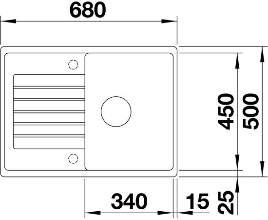 Мойка кухонная Blanco ZIA 45 S Compact 524722 темная скала, Название цвета: темная скала, изображение 3