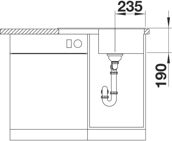 Мойка кухонная Blanco ZIA 45 S Compact 524722 темная скала, Название цвета: темная скала, изображение 7