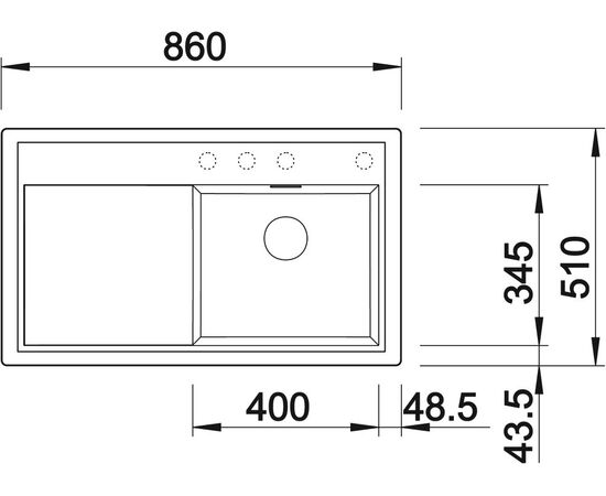 Мойка кухонная Blanco Zenar 45S 523712 жемчужный, правая, Название цвета: жемчужный, изображение 4