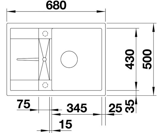 Мойка кухонная Blanco Metra 45S Compact 519576 белая, изображение 3