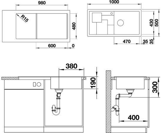 Мойка кухонная Blanco Sity XL 6 S белая, аксессуары лимон, изображение 3