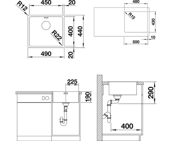 Мойка кухонная Blanco Andano 450-IF, изображение 3