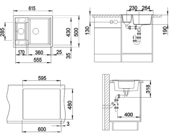 Мойка кухонная Blanco Metra 6 белая, изображение 2