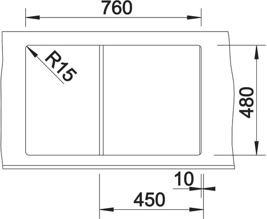 Мойка кухонная Blanco Zia 45S 526013 черная, изображение 3