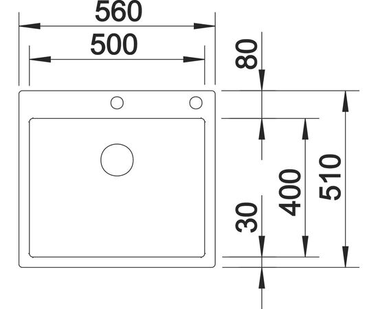 Мойка кухонная Blanco Claron 500-IF/А клапан-автомат, изображение 3