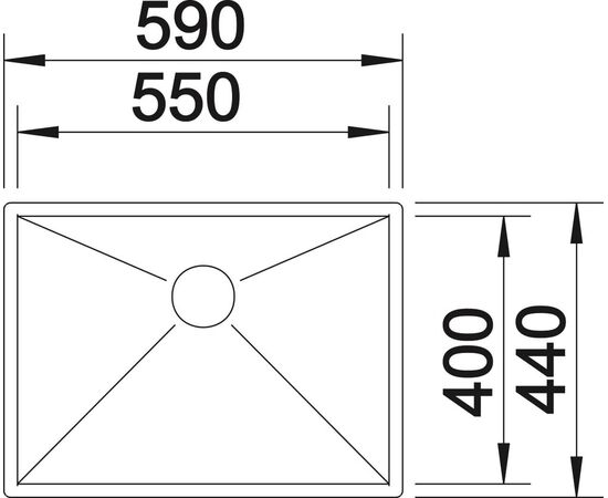 Мойка кухонная Blanco Zerox 550-IF, изображение 3