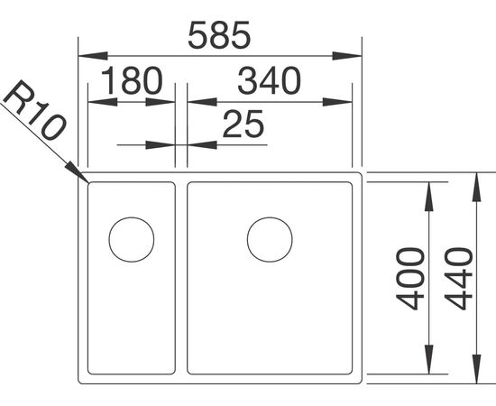 Мойка кухонная Blanco Claron 340/180-IF L, изображение 2