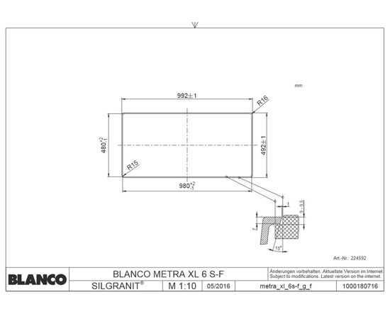 Кухонная мойка Blanco Metra XL 6 S-F жасмин  516523, изображение 6