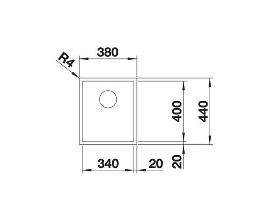 Кухонная мойка Blanco Zerox 340-IF Durinox  523096, изображение 4