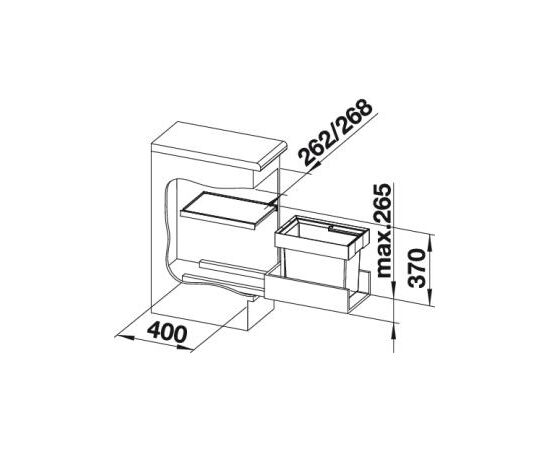 Система сортировки мусора Blanco Flexon II 30/1  521542, изображение 4