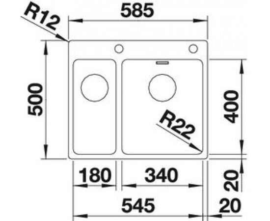 Кухонная мойка Blanco Andano 340/180-IF/A  525247, изображение 6