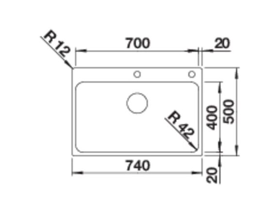 Кухонная мойка Blanco Solis 700-IF/A  526127, изображение 2