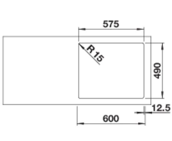 Кухонная мойка Blanco Solis 340/180-IF/A  526132, изображение 2