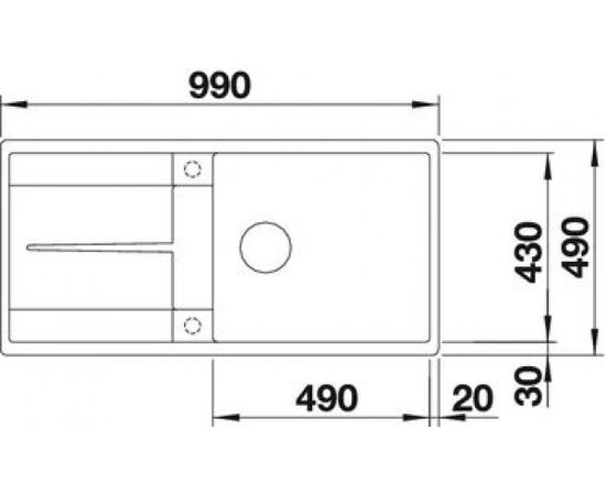 Кухонная мойка Blanco Metra XL 6 S-F жасмин  516523, изображение 3