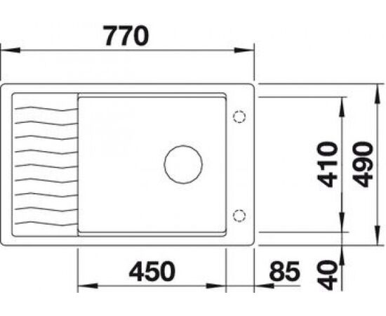 Кухонная мойка Blanco Elon XL 6 S-F антрацит  524854, изображение 9