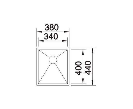 Кухонная мойка Blanco Zerox 340-U  521583, изображение 3