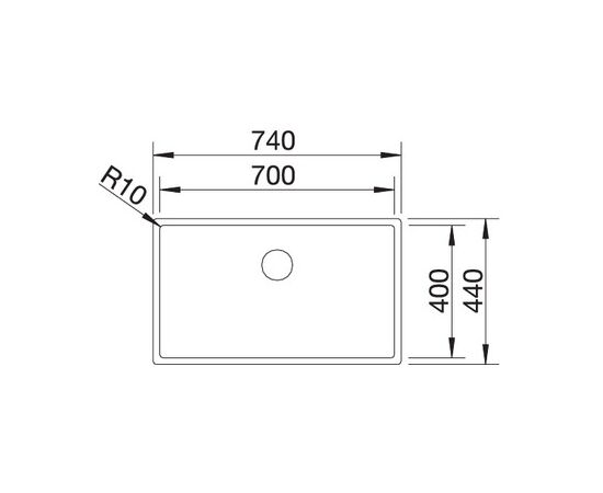 Кухонная мойка Blanco Claron 700-IF Durinox  523391, изображение 5