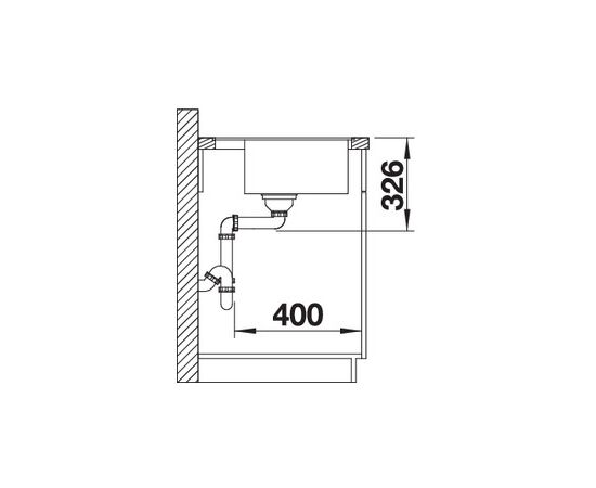 Кухонная мойка Blanco Dalago 45-F жасмин  517658, Название цвета: жасмин, изображение 3